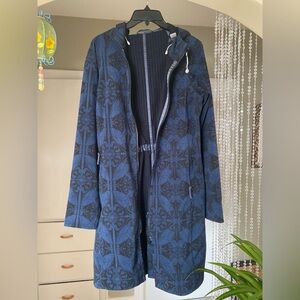 Lululemon Rare Apres Yoga Dancers In Snow Long Trench Raincoat Hooded Jacket